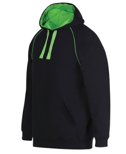 Picture of JB's Adults Contrast Fleecy Hoodie Cotton/Polyester Fleece